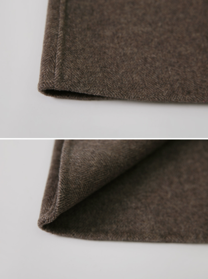 [SHOPPERMADE] ハンドメイドシングルロングウールコート (3color)
