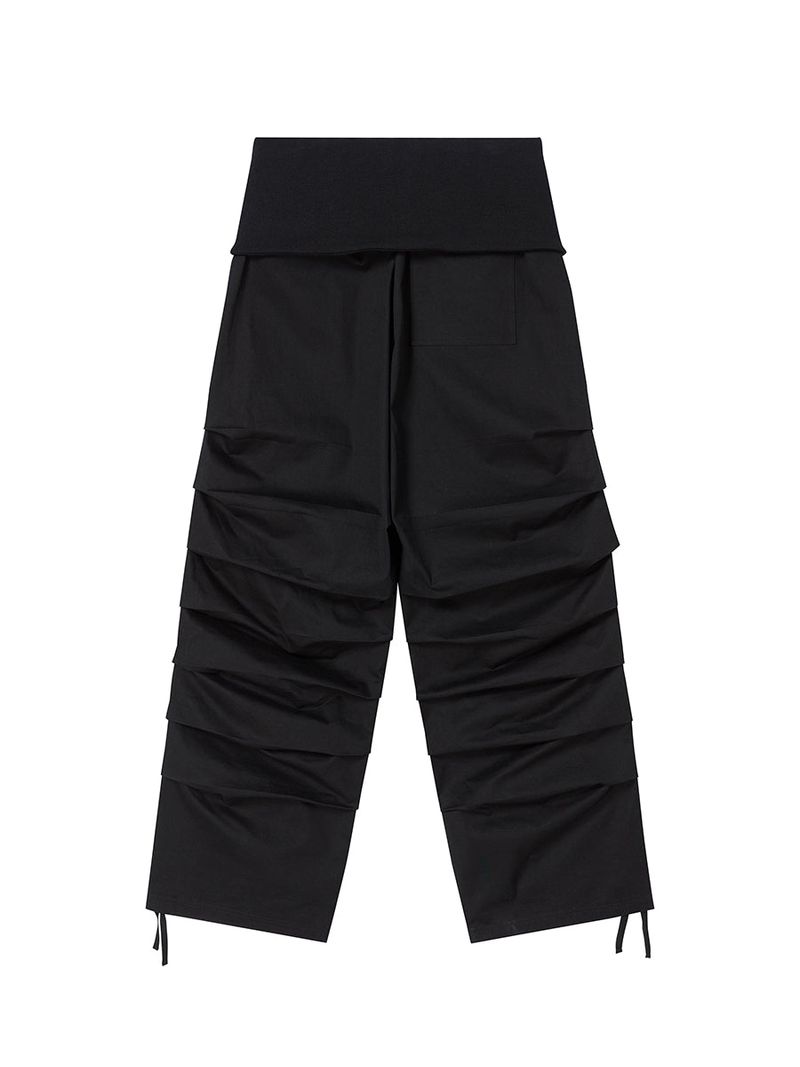 TUCK PANTS BLACK