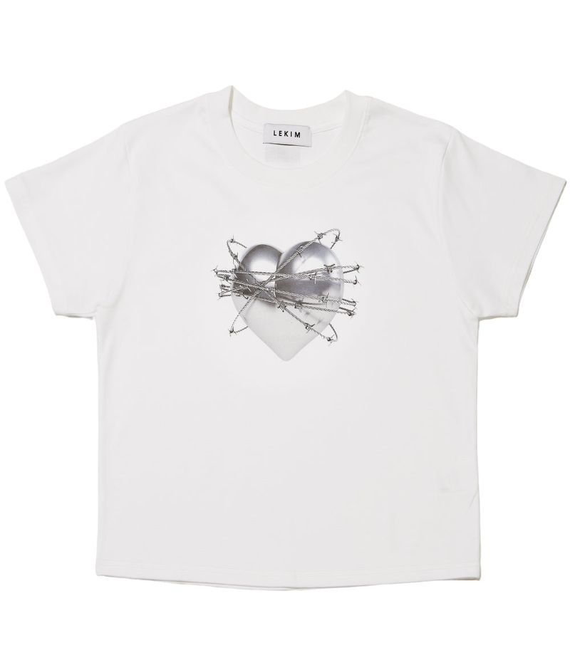 LEKIM 3D HEART T-SHIRT WHITE (WOMAN)