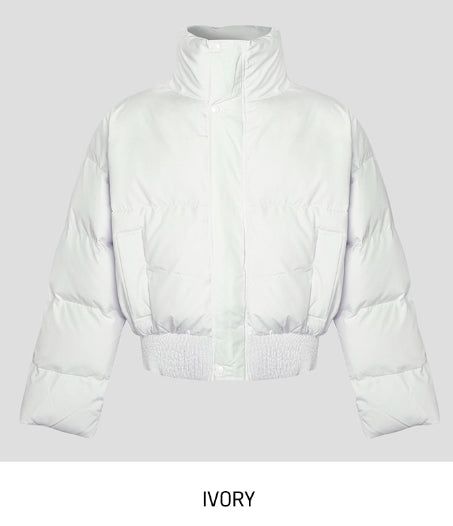 Ote High Neck Crop Puffer Padding