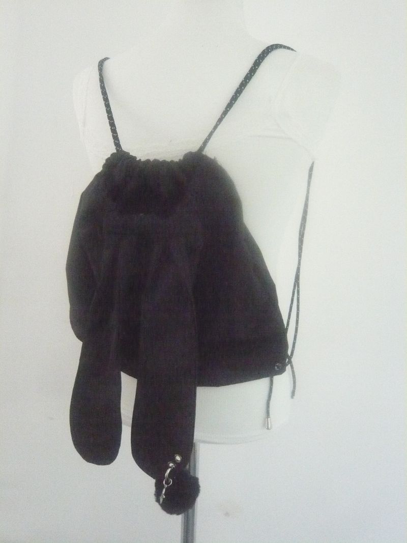 Rabbit hoodie bag