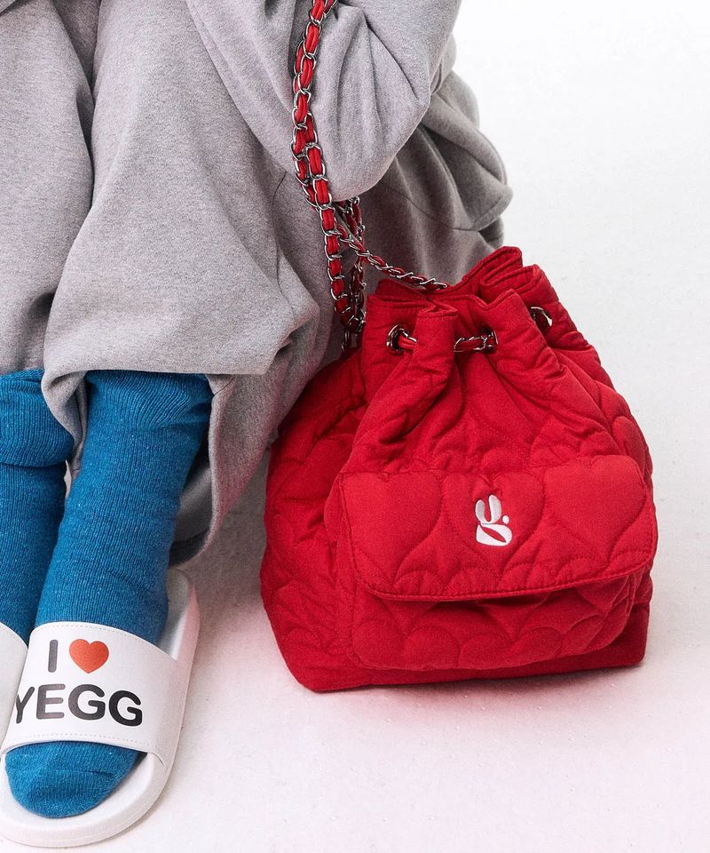 YEGG（イエグ）の「ハート パディングバッグ (2colors)（バッグ）」