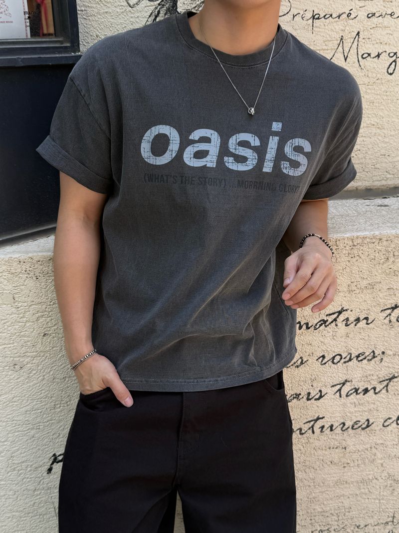 Oasis pigment crop short sleeve