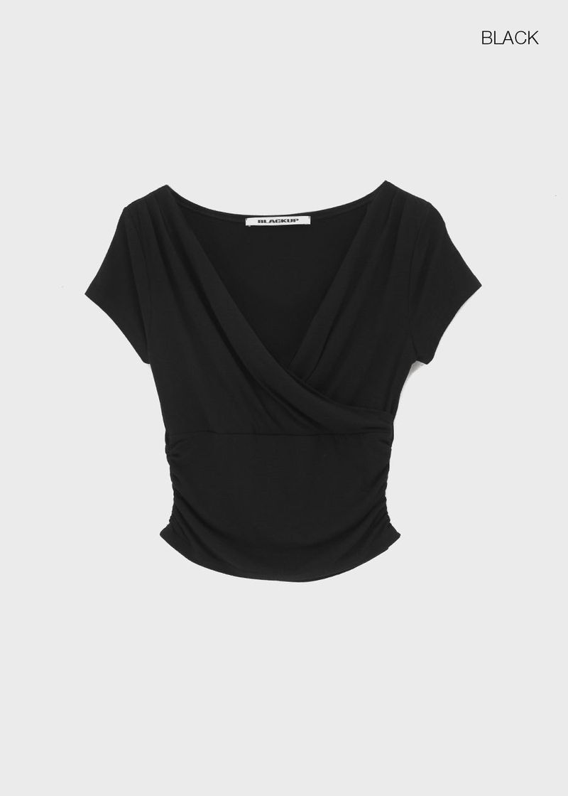 [MADE] Cujes Wrap Cap Sleeve Short Sleeve Top (Set Available)