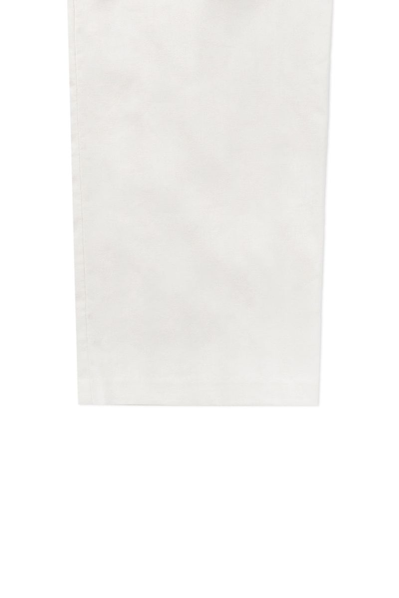 Linen belted pants_ivory