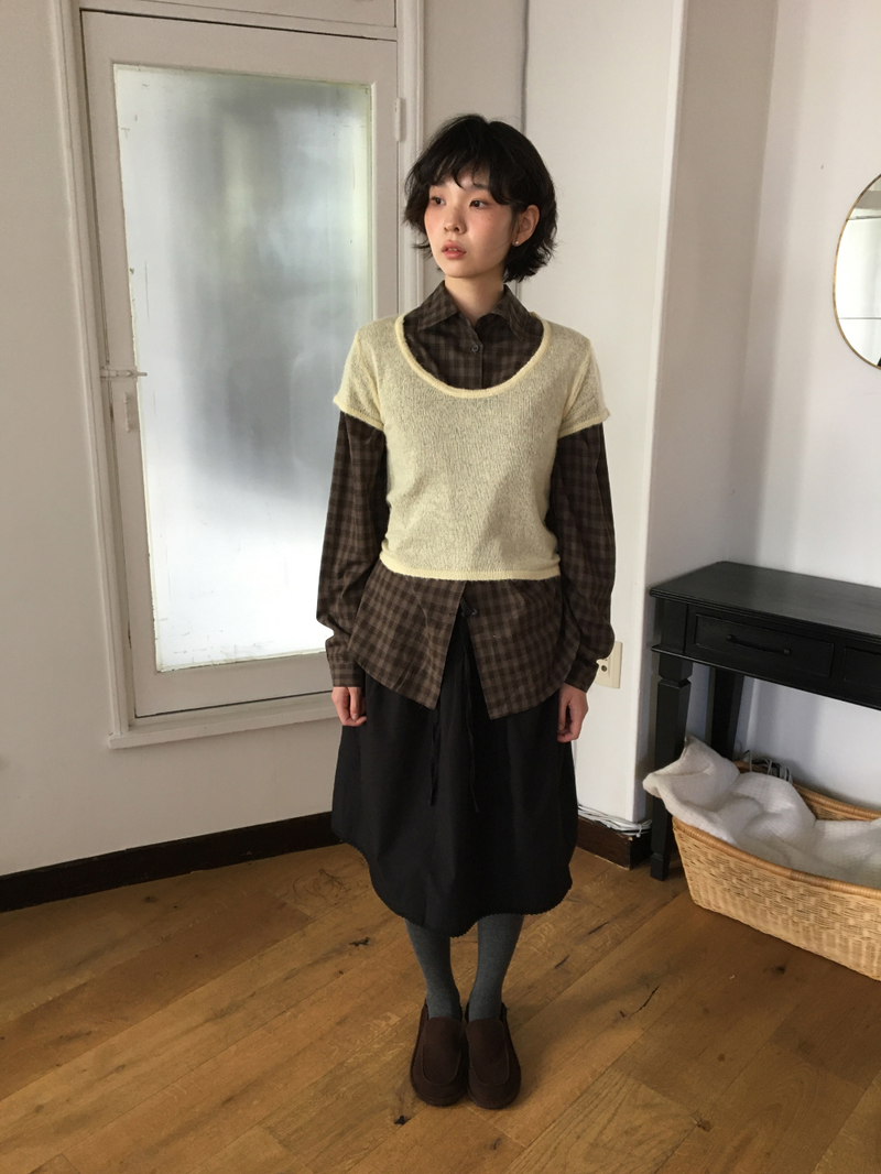 DUGGY（ダギー）の「Moer Half Knit (6color)（Tops）」