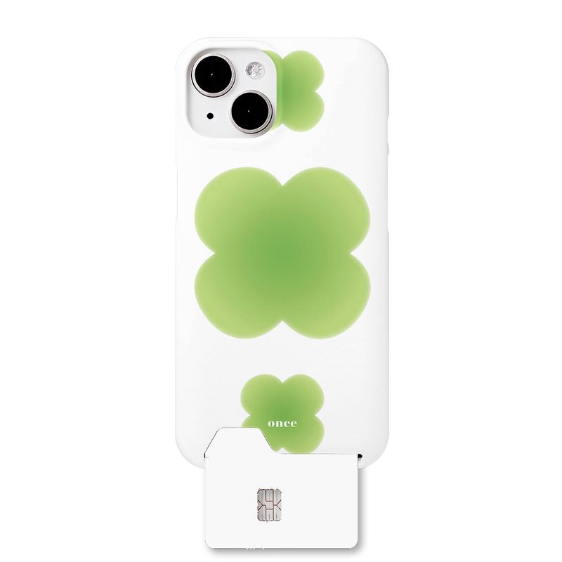ONCESTUDIO（オンセスタジオ）の「[マットカード]ふわふわクローバースマホケース/[Matte Card] Fluffy Clover Phone Case（Smartphone Accessories）」