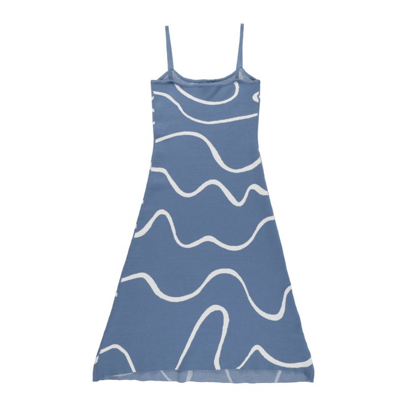 Wave pattern knit one piece