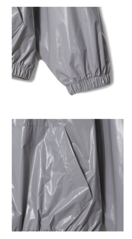 lochammu two-way glossy windbreaker jacket