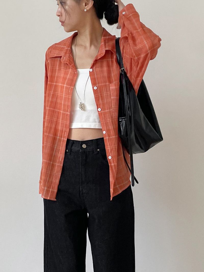 Maro Check Loose Fit Shirt