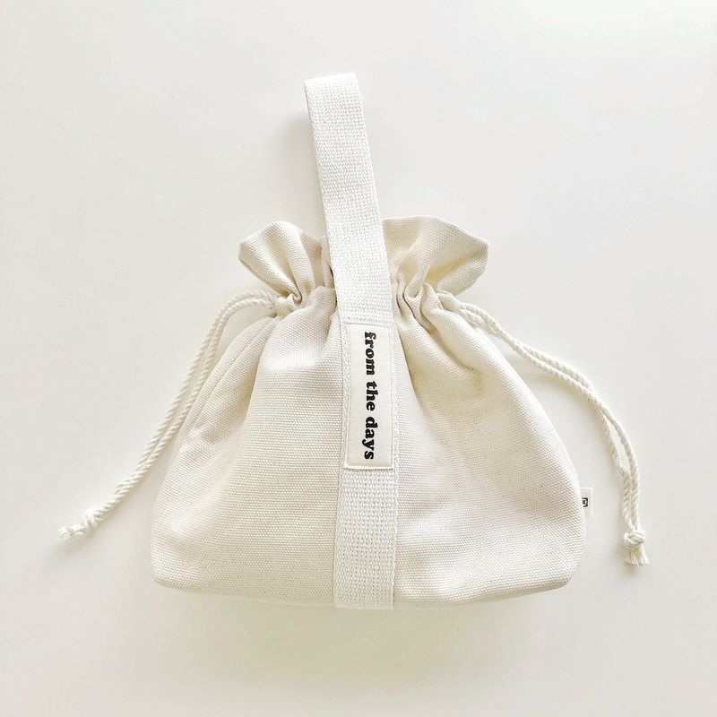 【MADE】Canvas Pouch Bag - Ivory