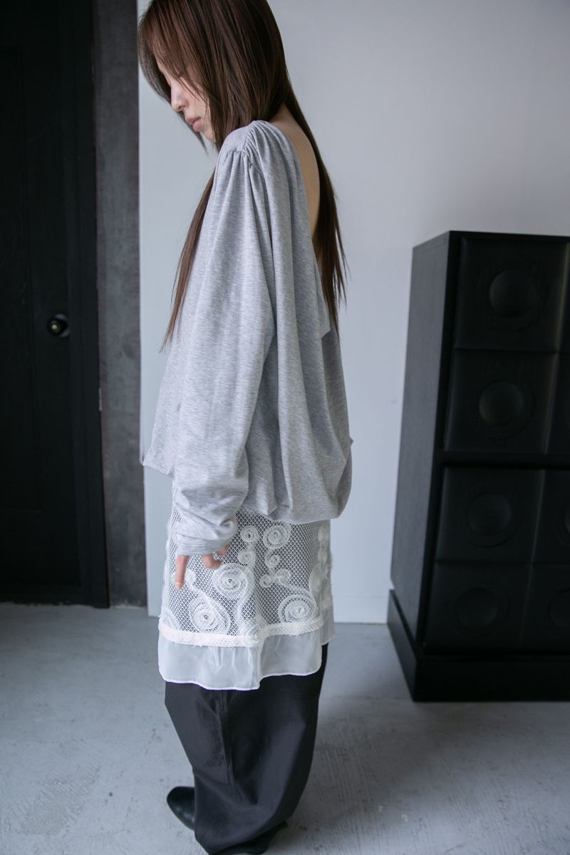 draped backless over top(3colors)