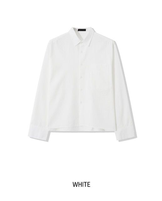 Drawing Stripe Crop Shirt