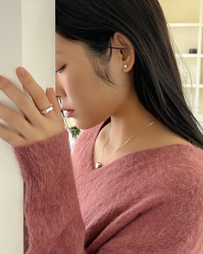 Bijou cubic earring (silver)