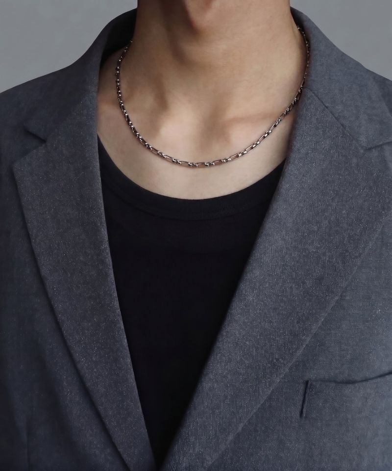 Men's Surgical Stainless Steel Necklace_CLEF Stream NEC