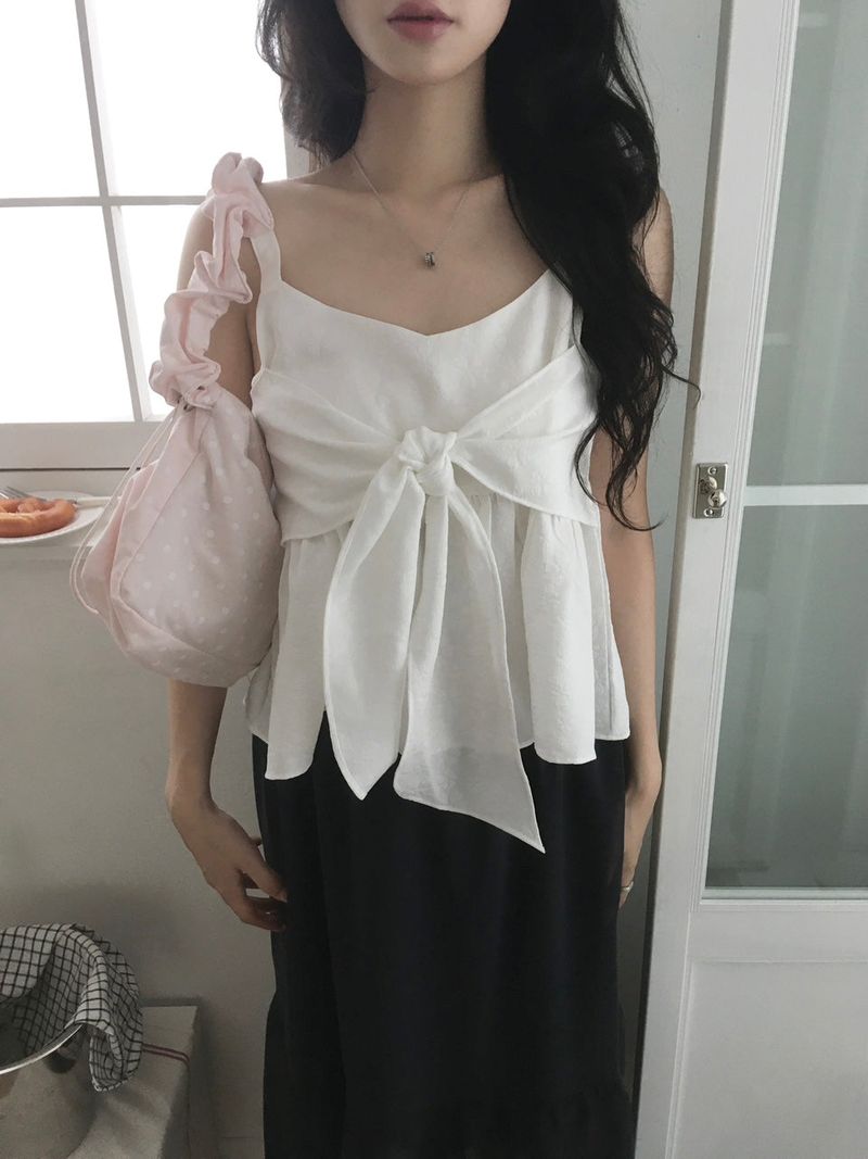 Ribbon Tank Top Blouse