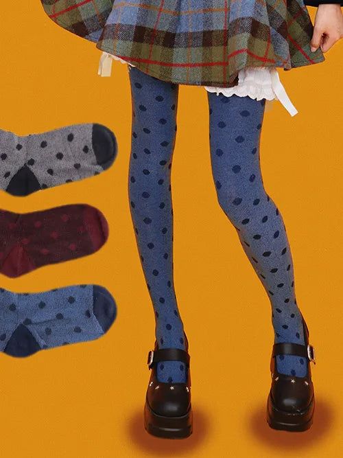 KUO（クーオ）の「ビビッド ヤムヤム ドット ストッキング (3color)（ファッション小物）」