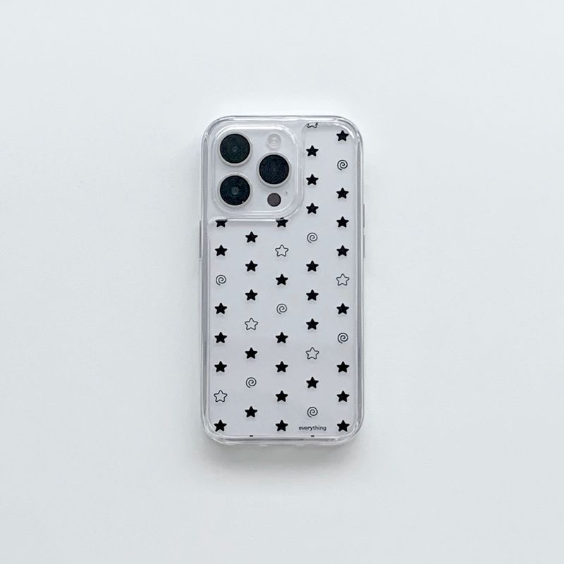 [jelly hard] swirl star case - black