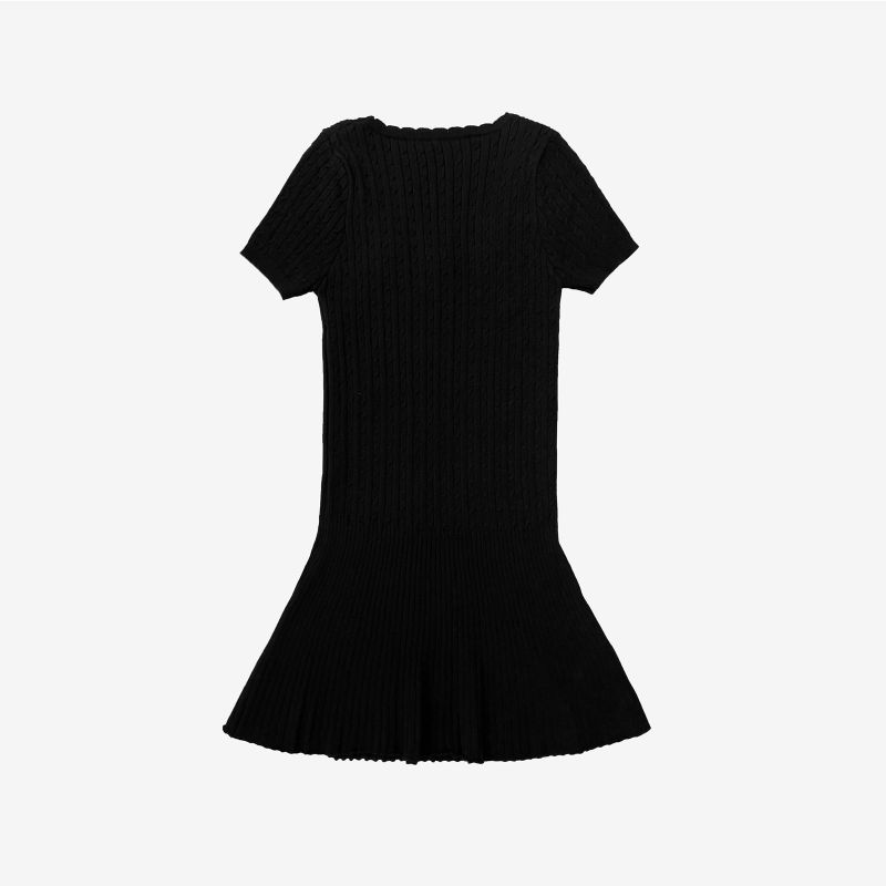 Konin Stitch Flared Knit Dress