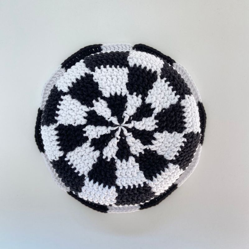 [MADE] Étang Checkerboard Hat﻿ | Black