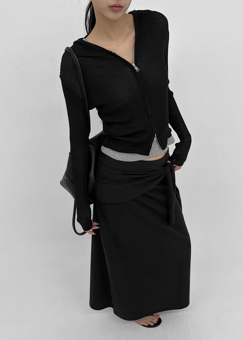 [MADE] Lofren Set - Long Skirt, Layered Wrap