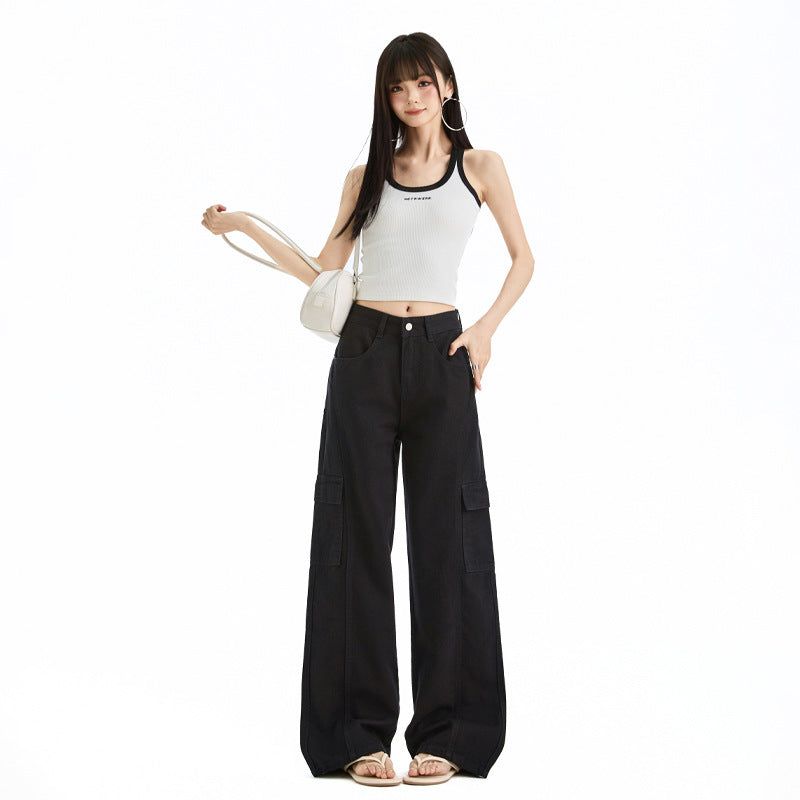 Gorpcore Deconstructed Multi-Pocket Cargo Denim Pants