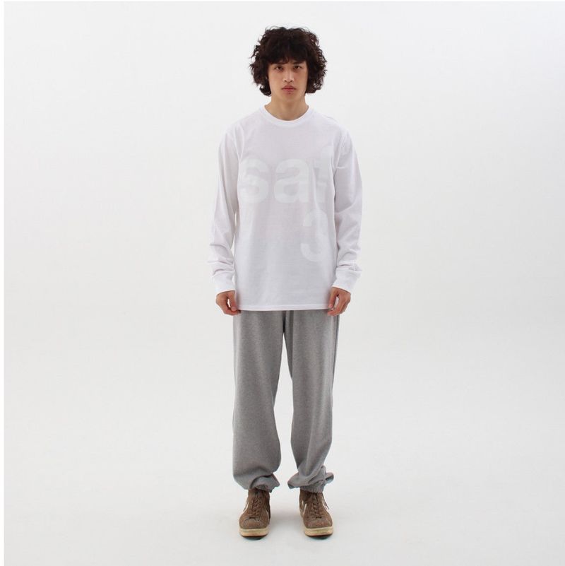 BASIC SAFARI L/S TEE (WHITE)