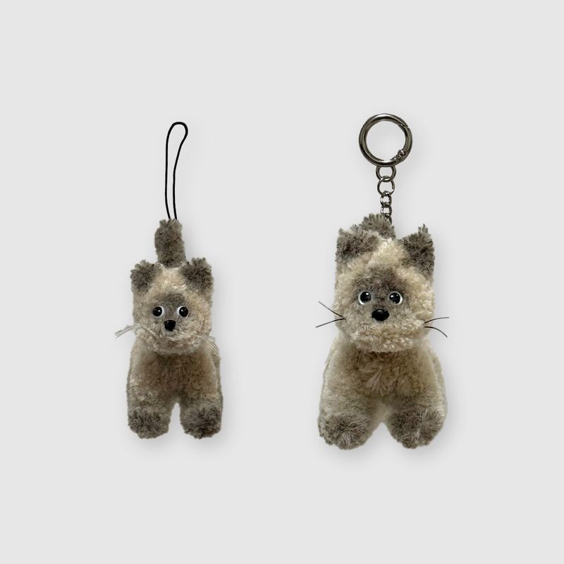[made]t. siamese cat keyring m size