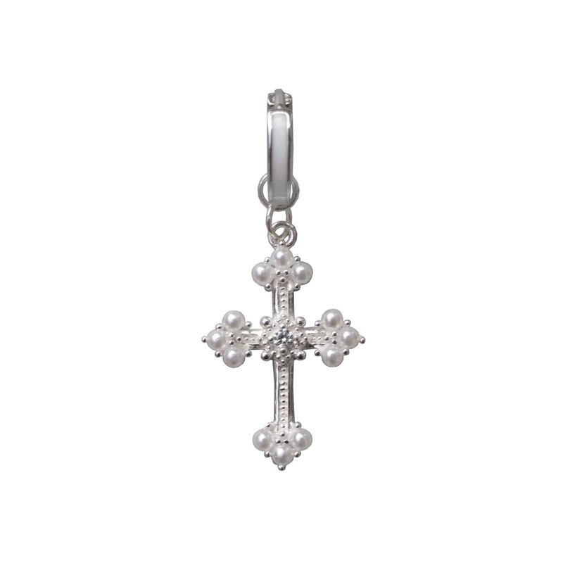 Mega treasure(メガトレジャー)の「Pearl Cross earring (One Single Earring)(Accessories)」