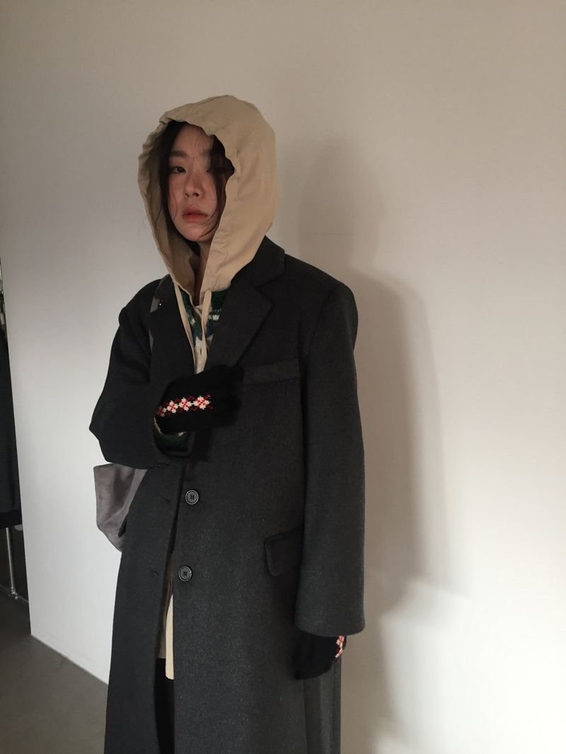 Wool Blend Essential Long Coat (2 Colors)
