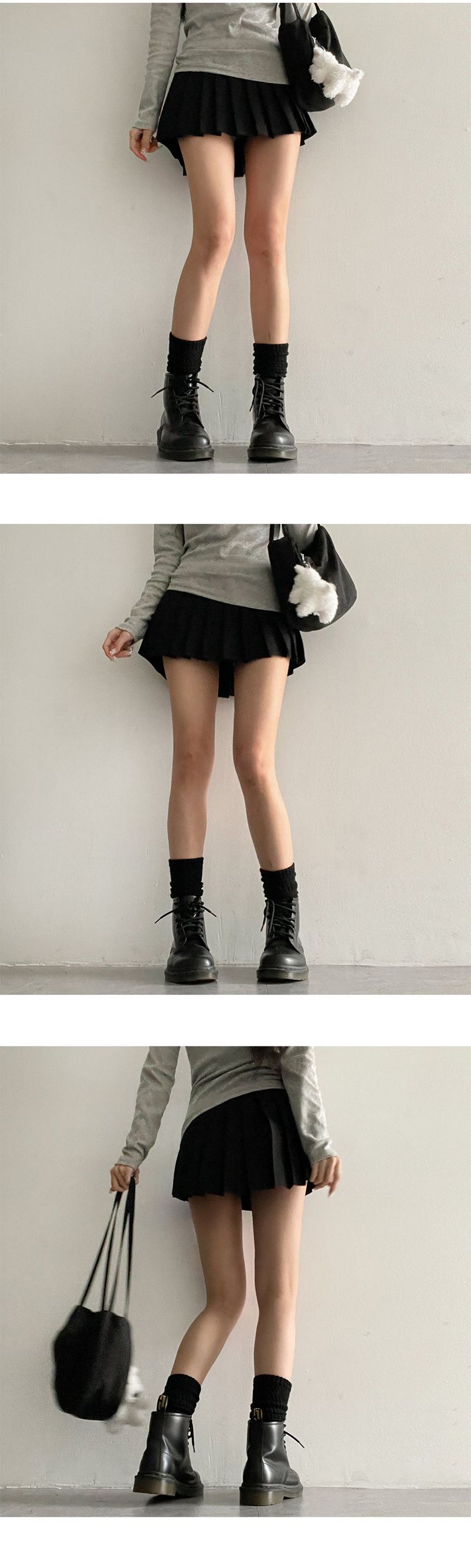 Pleated tennis miniskirt
