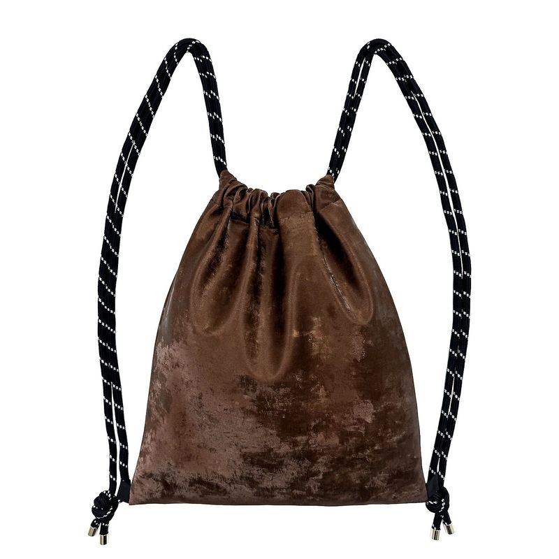 Bohemian Keyring Gym Sack [Brown Suede]