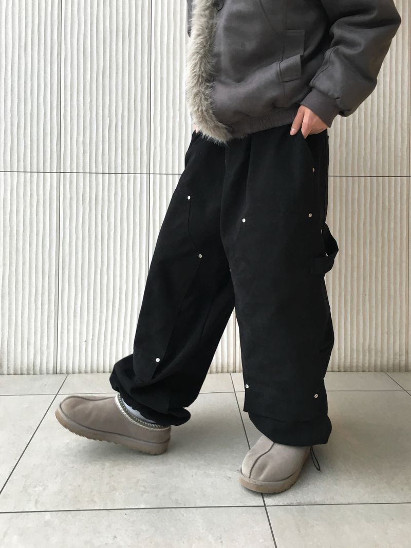 Clip double-knee carpenter pants 3C