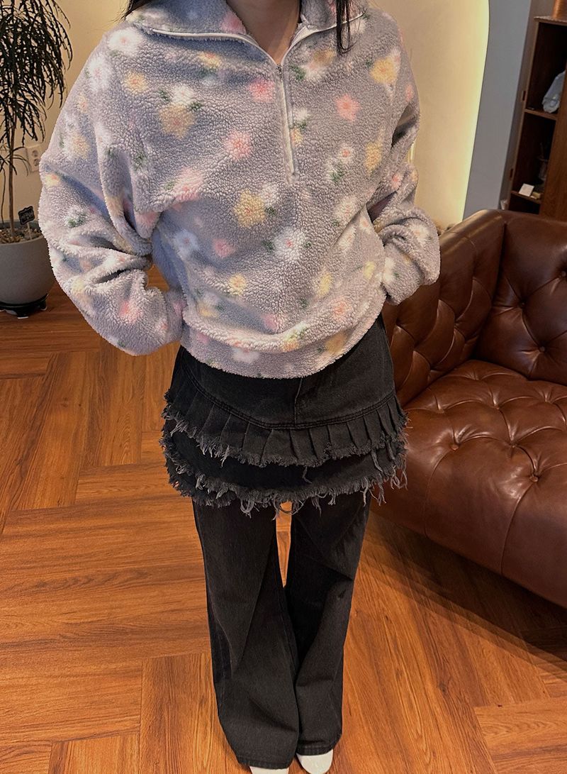 STELLA FLEECE ZIP UP (2COL)