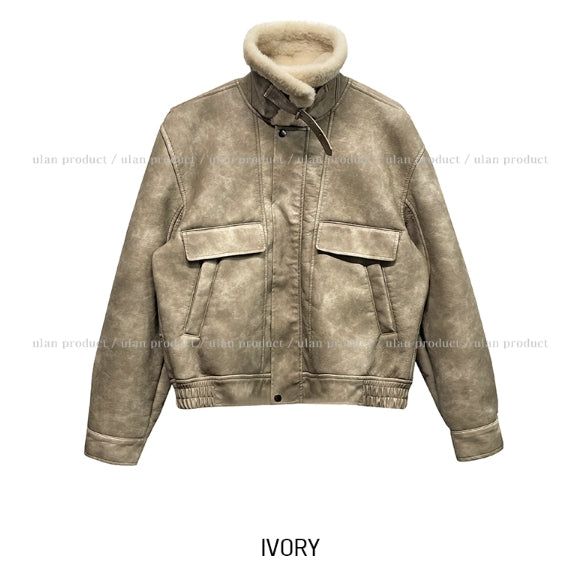 Betty Washed High Neck Buckle Mustang