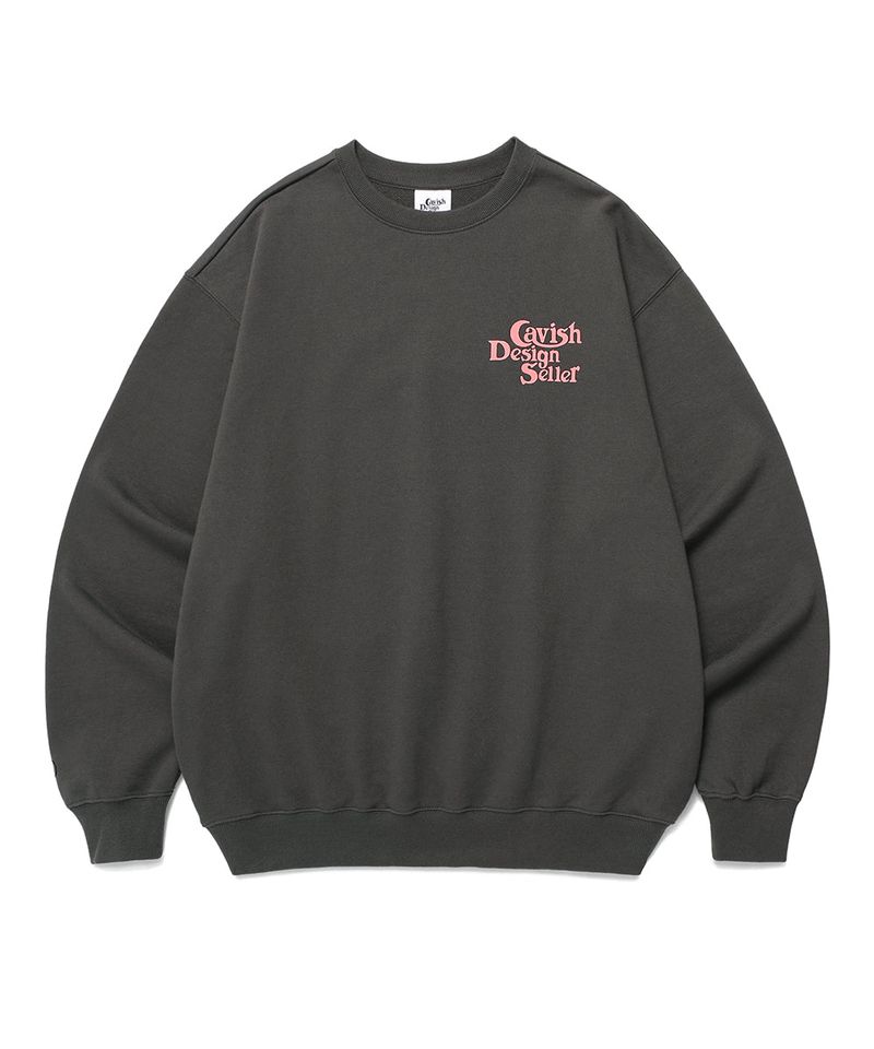 SELLER LOGO SWEATSHIRT CHARCOAL(CV2EFUM441A)