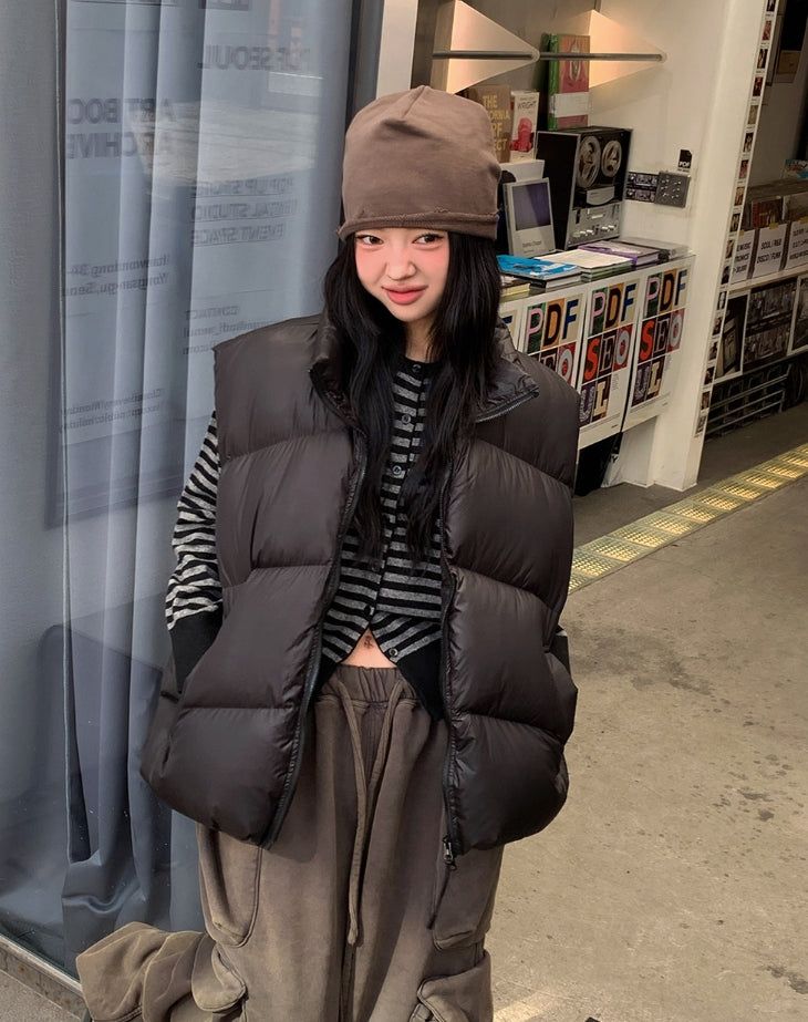 Smore Puffer Duck Down Padding Vest