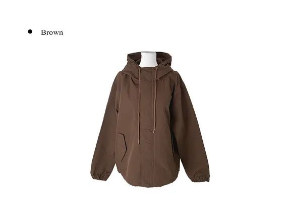 Romon String Hood Pocket Field Jacket