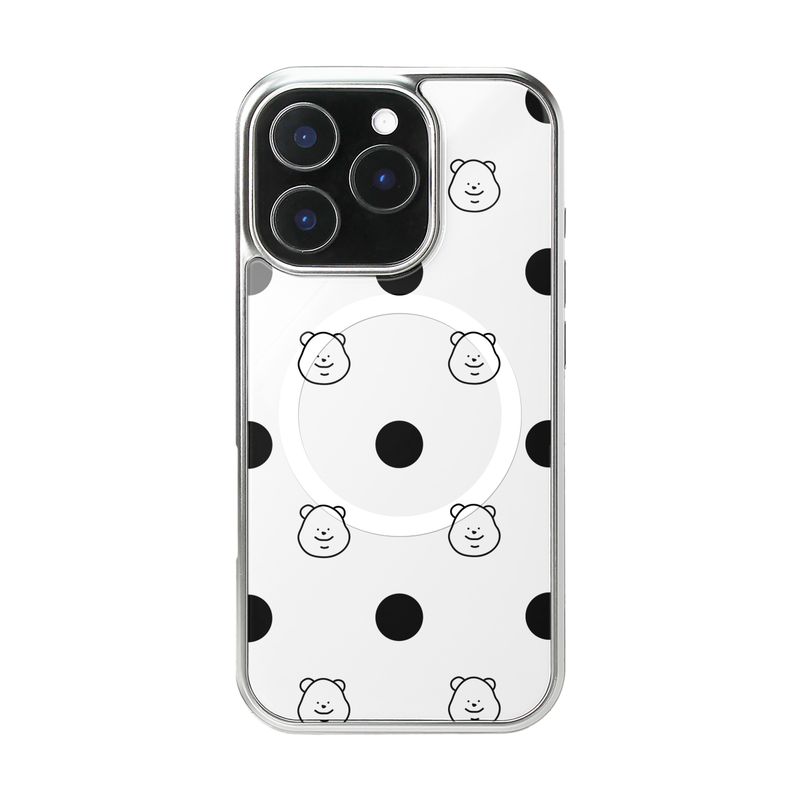 TUTEOGI ‘TUDOT’ Magnet Ring white case (silver frame)
