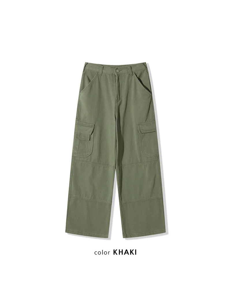 [Unisex] Work pocket cargo wide pants(4color)