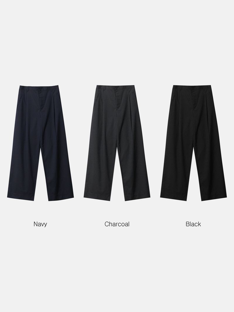 Levan Stripe Wide Slacks