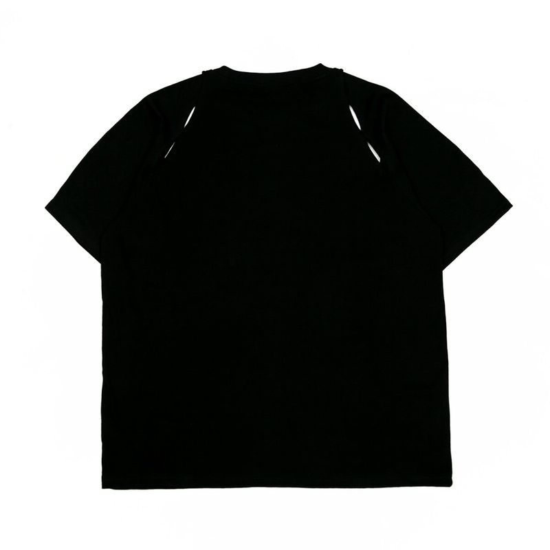 222 Cutout graphic t-shirts - Black