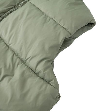 Detachable Hood Angle Pocket Padded Vest