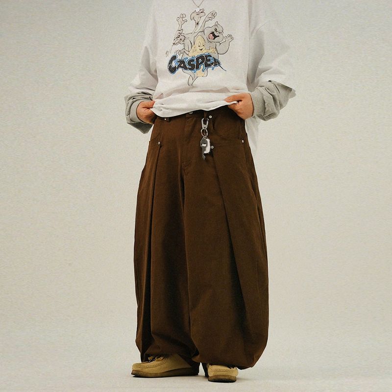 SEMIKAJI（セミカジ）の「TI ビジョスナップピーチバルーンパンツ（パンツ）」