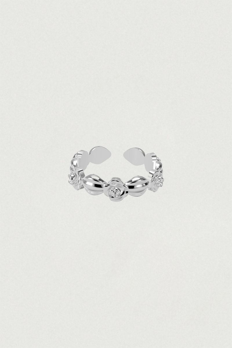 [925SILVER] GLOW FLOWER FRILL VOLUME OPENRING