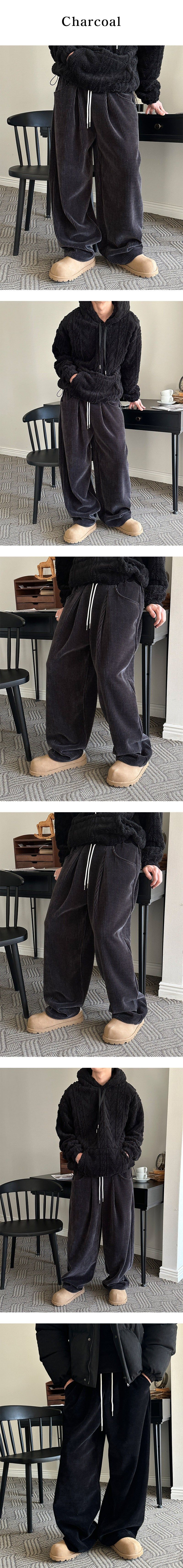 [F/W] ベルベットコーデュロイバンディングパンツ(3color)