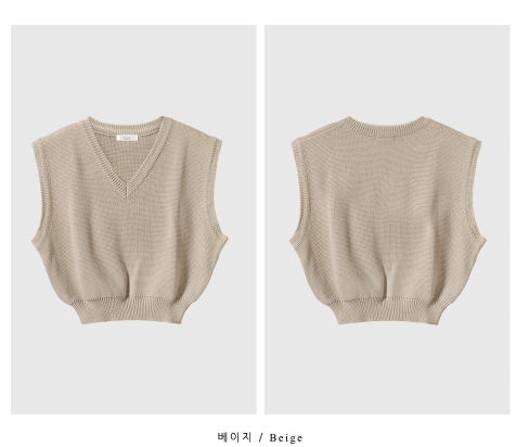 [Lè made/7,000 Sold] ルメイド ベーシック Vネック ベスト