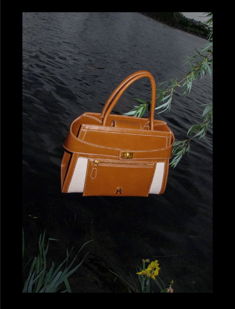 “VALLETTA”Patchwork Leather Handbag