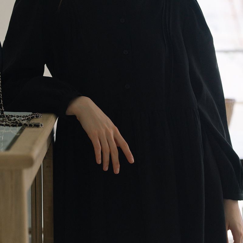 Pure Midi Dress - Black