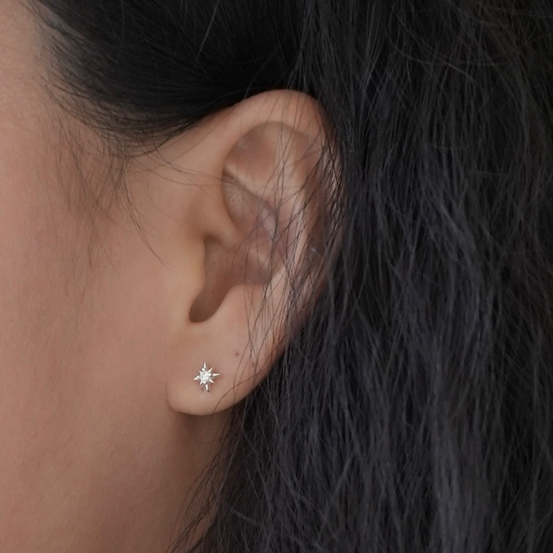 amenudo（アメヌード）の「[925 Silver] アイリーンピアス (シルバー)（アクセサリー）」